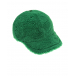 Зеленая кепка из овчины Yves Salomon | Фото 1