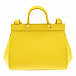 Желтая сумка с логотипом на шильде, 17x11x8 см Dolce&Gabbana | Фото 4