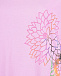 Розовая футболка с принтом &quot;Goddes&quot; Deha | Фото 3