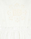 Белое платье с логотипом в тон Dolce&Gabbana | Фото 3