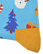 Голубые носки с новогодним принтом Happy Socks | Фото 2