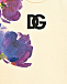 Свитшот с акварельными цветами и логотип DG, кремовый Dolce&Gabbana | Фото 3