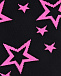 Черный шарф-ворот с розовыми звездами Catya | Фото 4