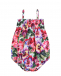 Песочник на лямках с цветочным принтом Dolce&Gabbana | Фото 1