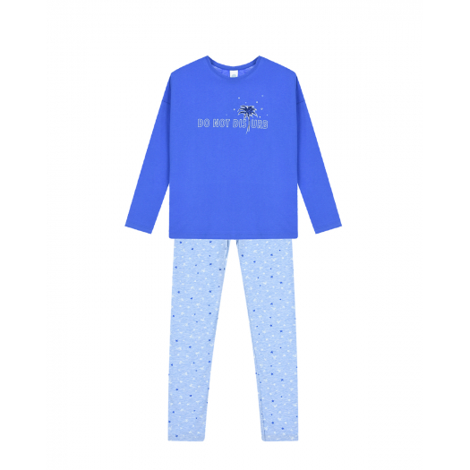 Синяя пижама для девочек Sanetta | Фото 1