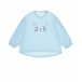 Голубая толстовка с вышивкой Sanetta Kidswear | Фото 1