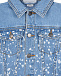 Голубая джинсовая куртка с принтом &quot;кляксы&quot; Stella McCartney | Фото 3