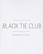 Белая футболка с принтом &quot;Black Tie Club&quot; Brunello Cucinelli | Фото 3