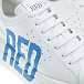 Белые кроссовки с синим логотипом  | Фото 7