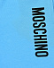 Голубые трикотажные шорты Moschino | Фото 3