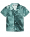 Рубашка с принтом &quot;пальмы&quot;, зеленая Emporio Armani | Фото 1