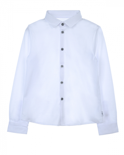 Рубашка из хлопка с застежкой на пуговицы Emporio Armani | Фото 1