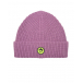 Розовая шапка с желтым лого Barrow | Фото 1