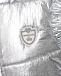 Серебристый жилет с капюшоном Monnalisa | Фото 5