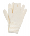 Шерстяные перчатки белого цвета