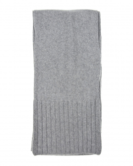 Серый шарф из кашемира и шерсти CAPO Серый, арт. 00689-039660 3 | Фото 2