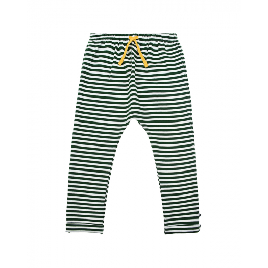 Спортивные брюки в бело-зеленую полоску Molo | Фото 1