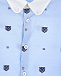 Голубая рубашка с белым воротником GUCCI | Фото 3