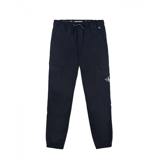 Темно-синие брюки с карманами-карго Calvin Klein | Фото 1