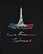 Черная футболка с надписью &quot;love France&quot;  | Фото 7