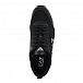 Черные кроссовки с белым логотипом Emporio Armani | Фото 4