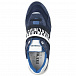 Темно-синие кроссовки с замшевыми вставками Bikkembergs | Фото 4