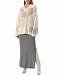 Серая юбка с разрезом из смесовой шерсти Pietro Brunelli | Фото 2