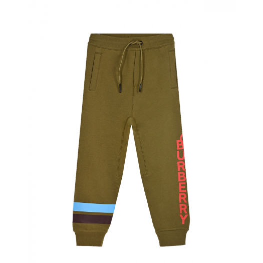 Спортивные брюки цвета хаки Burberry | Фото 1