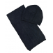 Синий комплект из шапки и шарфа (110х21 см) Emporio Armani | Фото 1
