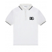 Белая футболка-поло с лого Dolce&Gabbana | Фото 1