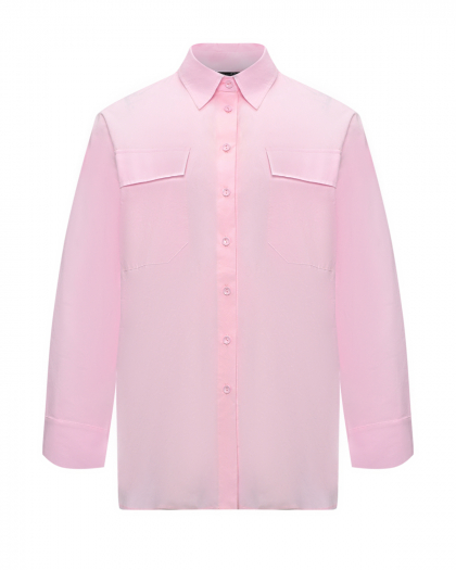 Хлопковая рубашка с длинными рукавами, розовая Dan Maralex | Фото 1