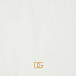 Кремовый плед с логотипом &quot;DG&quot;, 80х80 см Dolce&Gabbana | Фото 3