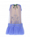 Платье лавандового цвета с вышивкой &quot;одуванчики&quot;  | Фото 2