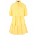 Желтое платье с цветочным узором в технике шитье Dan Maralex | Фото 1