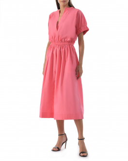 Розовое приталенное платье из поплина Nude Розовый, арт. 1103536 515 | Фото 2