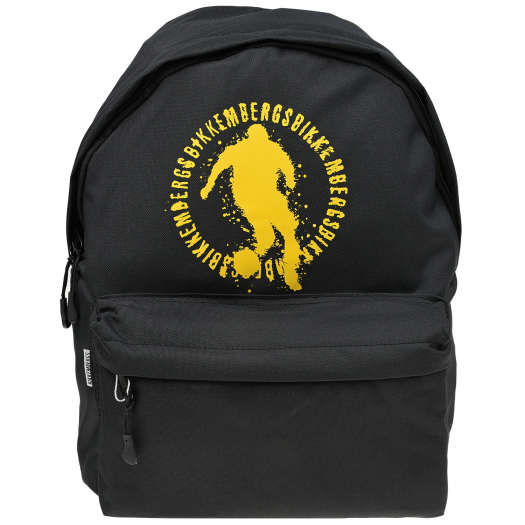 Черный рюкзак с желтым лого, 40х18х31 см Bikkembergs | Фото 1