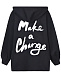 Черное худи с принтом Make a Change 5 Preview | Фото 2