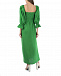 Зеленое льняное платье с рукавами 3/4 ALINE | Фото 3