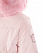Розовое пальто с оделкой из эко-меха Monnalisa | Фото 4