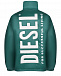 Зеленая куртка с белым лого Diesel | Фото 2