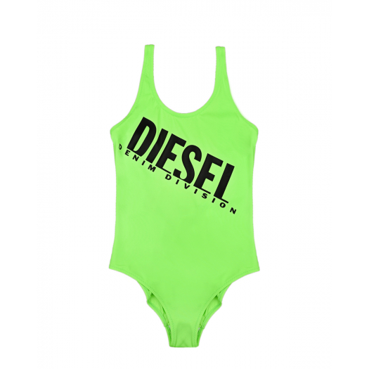Зеленый купальник с логотипом Diesel | Фото 1