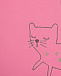 Розовый свитшот с вышивкой &quot;кот&quot; Sanetta Kidswear | Фото 3
