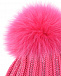 Розовая шапка из шерсти с помпоном Catya | Фото 4