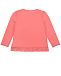 Толстовка кораллового цвета с принтом &quot;зебра&quot; Sanetta Kidswear | Фото 2