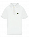 Белая футболка-поло с лого  | Фото 2