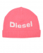 Шапка с белым лого, розовая Diesel | Фото 1