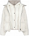 Куртка молочного цвета с манишкой из меха норки Yves Salomon | Фото 2