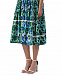 Сине-зеленое платье с цветочным принтом Vivetta | Фото 7