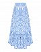 Белая юбка с голубым шитьем Charo Ruiz | Фото 5