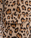 Шуба из эко-меха с леопардовым принтом Monnalisa | Фото 3
